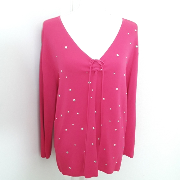 Womens Finity long sleeve knit top 1X - Picture 1 of 6